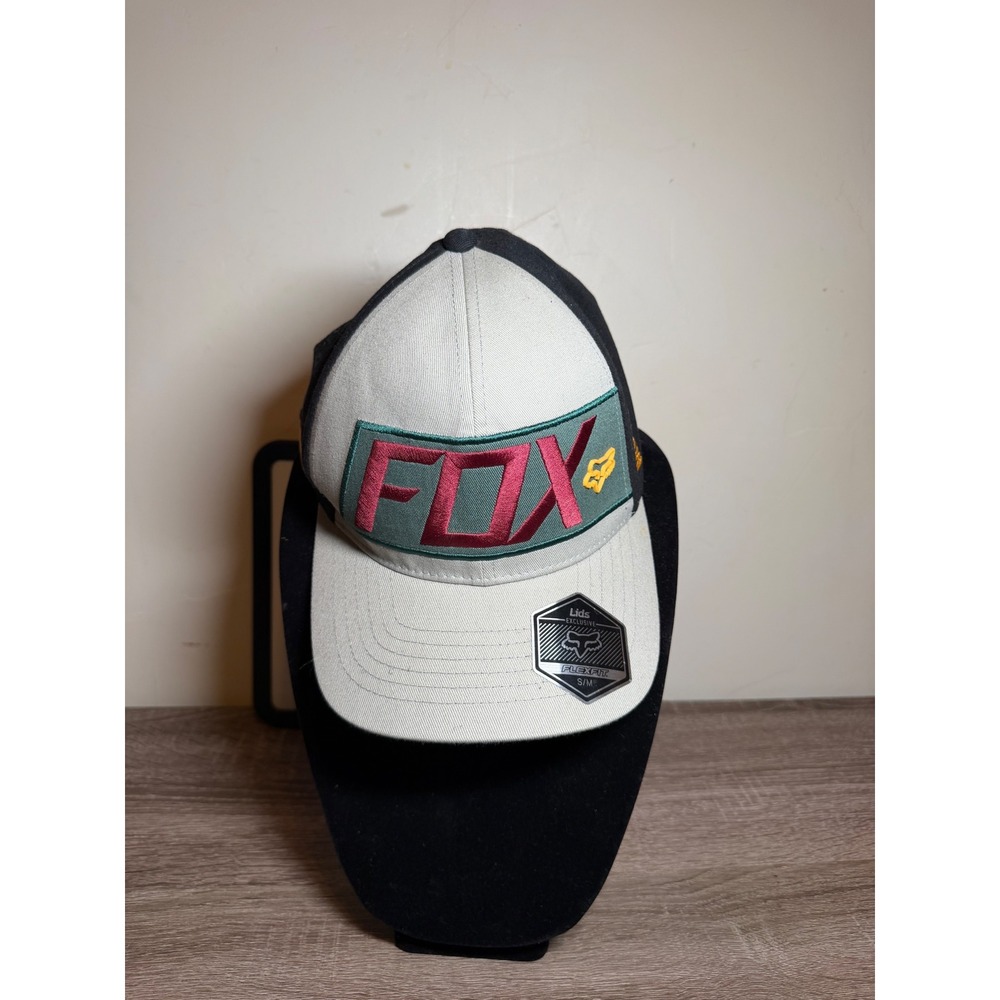Fox Racing Hat Maneuver Flexfit Motocross Two Tone Grey Black S/M